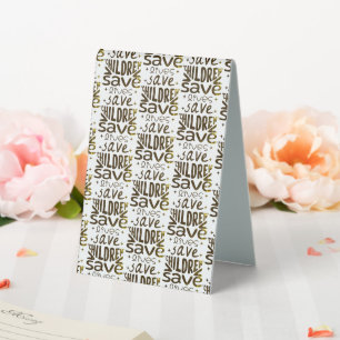 Plaque De Table Sauver les enfants, sauver des vies
