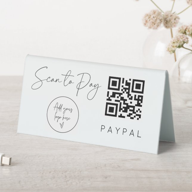 Plaque De Table Scanner le code QR Mobile de la table de retrait (En SItu (Tableau))