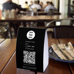 Plaque De Table Scannez-moi pour voir le code QR de commande de me