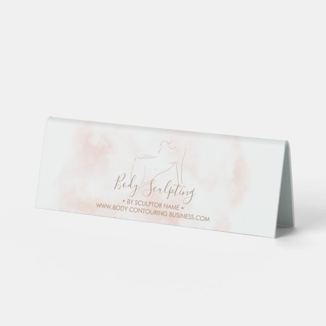 Plaque De Table Sculpture corporelle marron contouring spa (Recto)