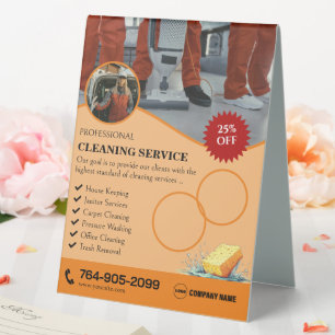 Plaque De Table Service de nettoyage Panneau de tente de table per