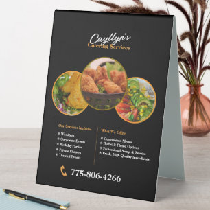 Plaque De Table Service de restauration Panneau Tente Table Person