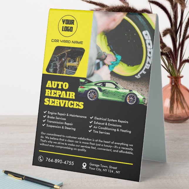 Plaque De Table Services de réparation automatique (En SItu (Tableau))