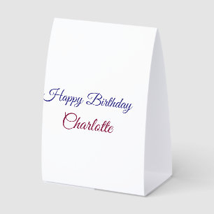 Plaque De Table SIMPLE MINIMAL.CUTIE AJOUTER NOM BÉBÉ joyeux anniv