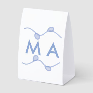 Plaque De Table Simple monogram add your name letter blue leaf