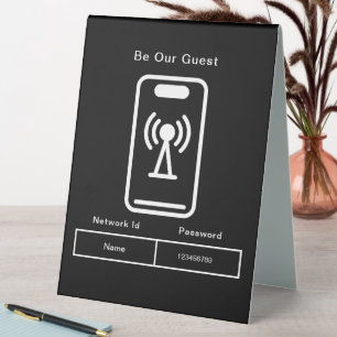 Plaque De Table Soyez notre Mariage invité WIFI Information Mot de