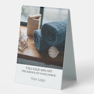 Plaque De Table Spa Cheveux et maquillage votre logo à vendre