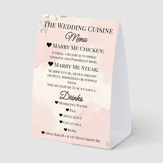 Plaque De Table 🌸 SPRING — “Ethereal Garden” (Recto)