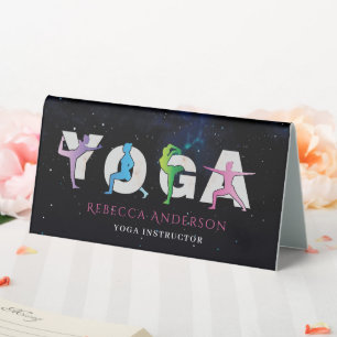 Plaque De Table Style d'instructeur de yoga moderne Guérison hol