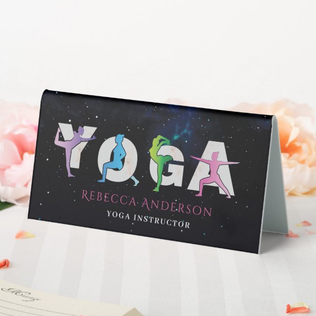 Plaque De Table Style d'instructeur de yoga moderne | Guérison hol (In SItu (Mariage))