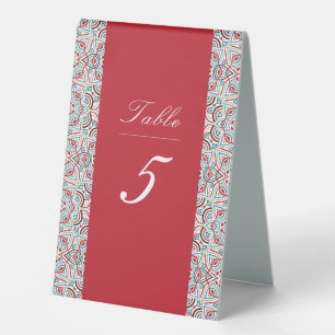 Plaque De Table Style géométrique Étincelles Mariage métallique en