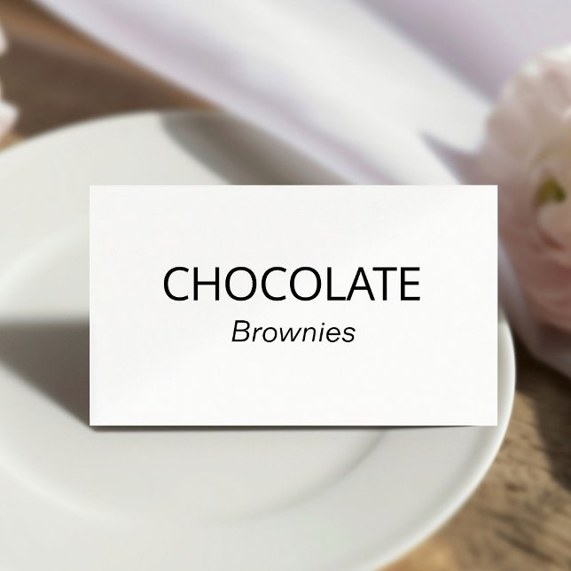 Plaque De Table Stylish Calligraphie Buffet Étiquettes de nourritu (Créateur téléchargé)