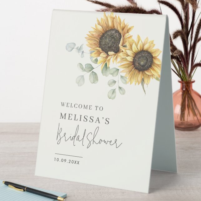 Plaque De Table Sunflower Eucalyptus Fête des mariées verte (En SItu (Tableau))