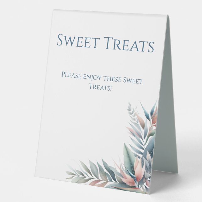Plaque De Table Sweet Traitements Mariage Sign-Tropical Dream (Recto)