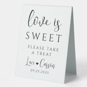 Plaque De Table Symbole de faveur du mariage élégant - "L'amour es