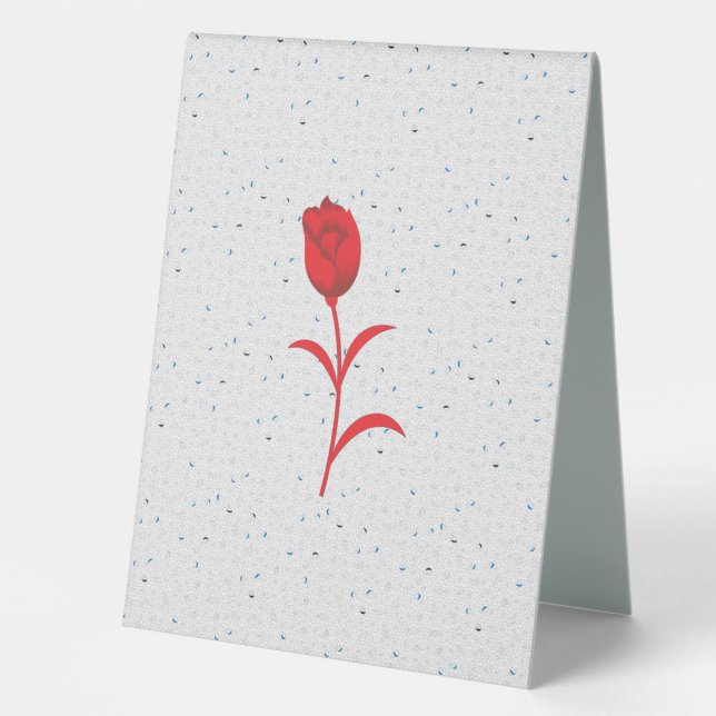 Plaque De Table Symbole de la tente de la meilleure table (Recto)