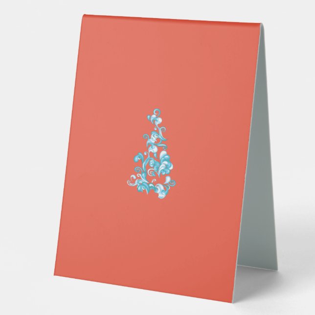 Plaque De Table Symbole de la tente de la meilleure table (Recto)