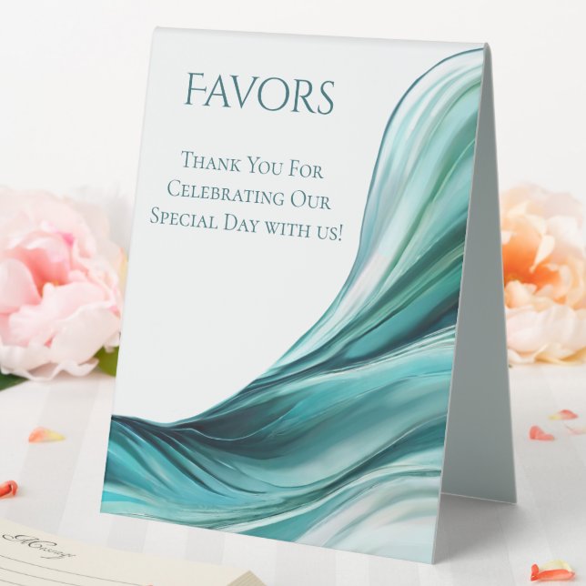 Plaque De Table Symbole des faveurs de mariage vert émeraude- (In SItu (Mariage))