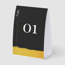 Table Numéro Midnight Gold