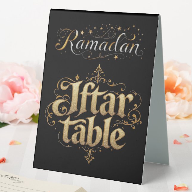 Plaque De Table Table Ramadan Iftar (In SItu (Mariage))