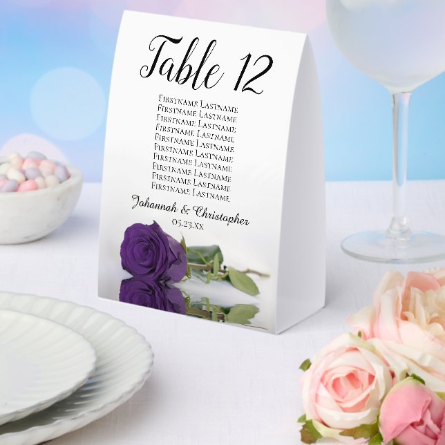Plaque De Table Tableau des sièges du numéro de Mariage du Rose ro (Insitu (mariage))