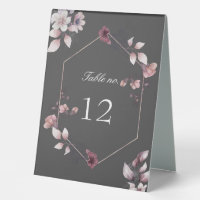 tableau mariage floral de chute lunaire