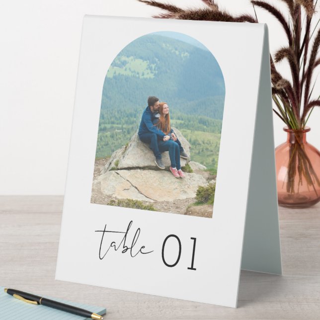 Plaque De Table Tableau photo minimaliste STELLA Numéro 5x7 (En SItu (Tableau))