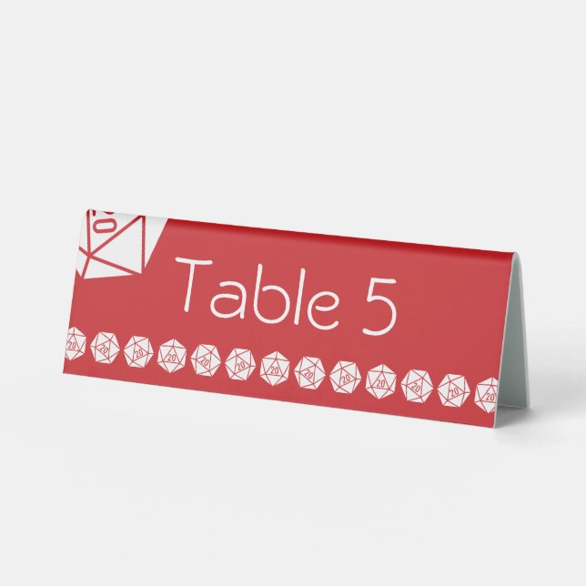 Plaque De Table Tabletop Chic en Cerise Présentoir de Table (Recto)