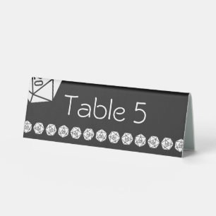 Plaque De Table Tabletop Chic en noir - Présentoir de table