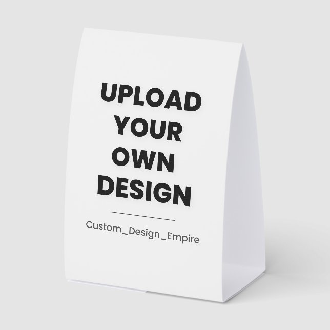 Plaque De Table Téléchargez votre propre design ici | Modèle perso (Recto)