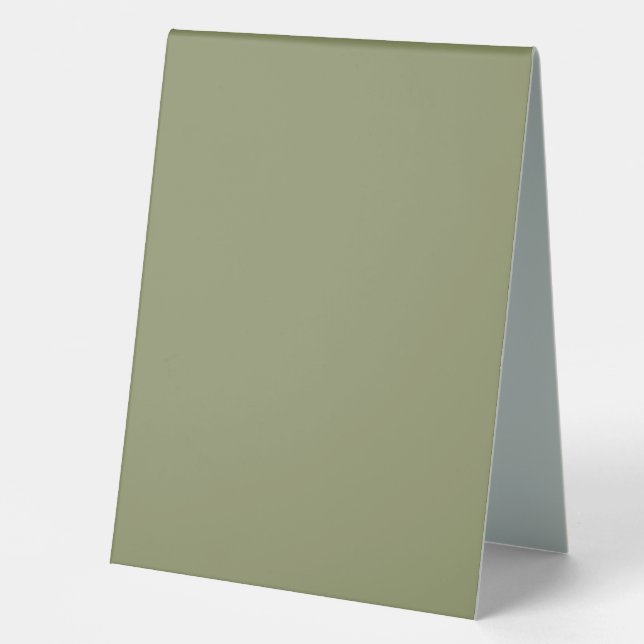 Plaque De Table Tendance Couleur Rouge Vert Table Tente Signal (Recto)
