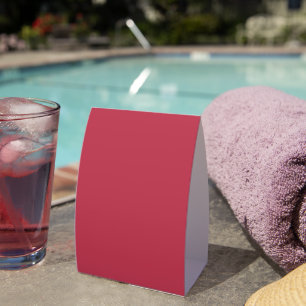 Plaque De Table Tente de table en papier rouge framboise profond t