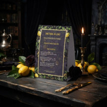 Tente de table gothique botanique citron Halloween