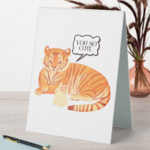 Tigre et Lapin Amitié – Illustra d'Animaux Mignons