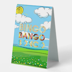 Plaque De Table TOP Bingo Bango Bongo