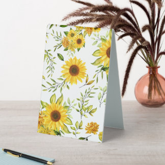 Plaque De Table Tournesol 8