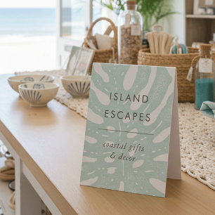 Plaque De Table Tropical Monstera Leaf Business