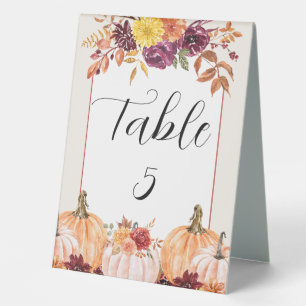 Plaque De Table Un Mariage de automne Rustique Heureux Après Avoir