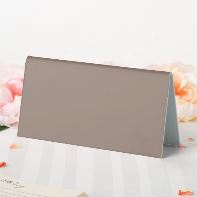 Plaque De Table un mur marron avec une horloge dessus (In SItu (Mariage))
