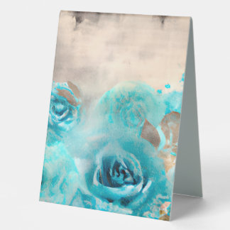 Plaque De Table Un Shabby Bleu Chic Ephemera Design Series 7