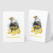 USA 250 : Aigle royal à l'aquarelle & Or