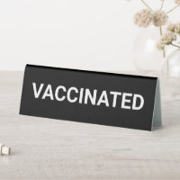 Vacciné, noir et blanc personnalisable