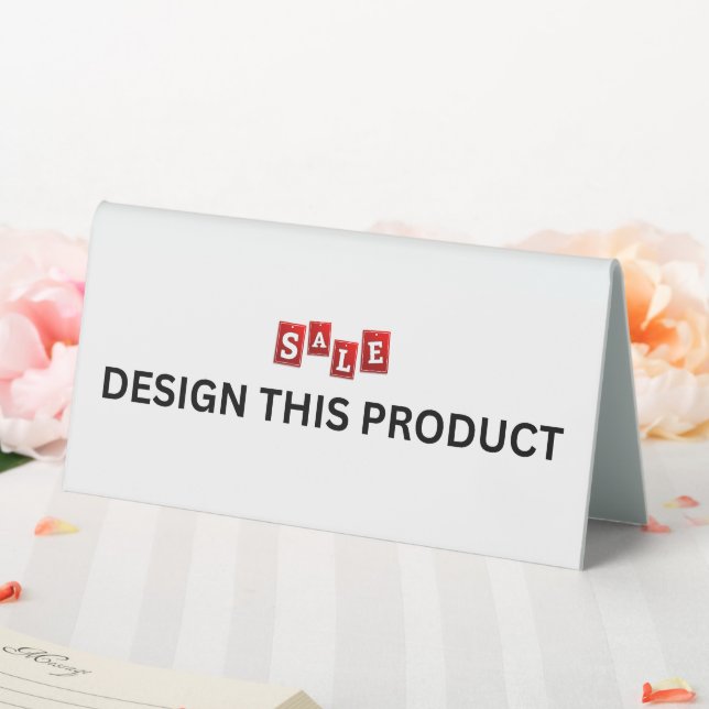 Plaque De Table VENTE ! Panneau de la tente de table - 6" X 3" - P (In SItu (Mariage))