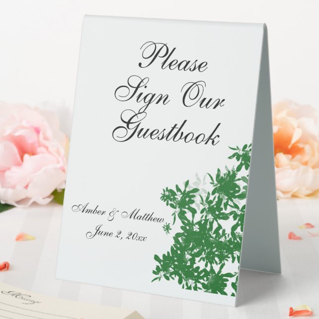 Plaque De Table "Verdure" (In SItu (Mariage))