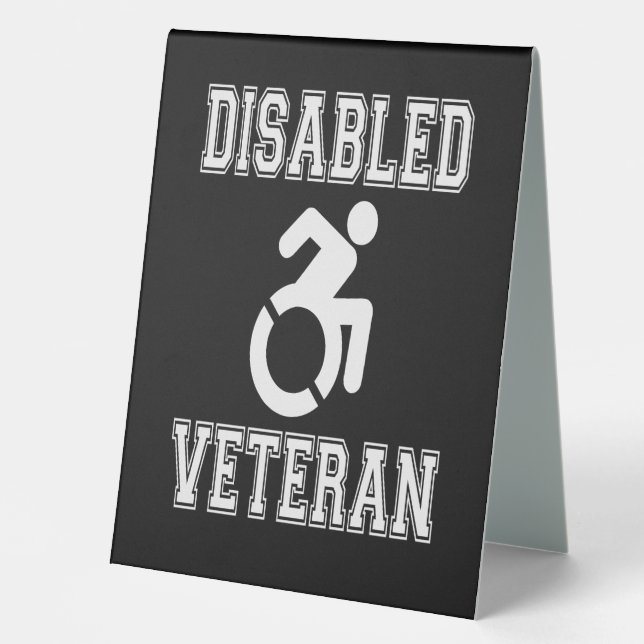 Plaque De Table Vétérinaire handicapé (Recto)