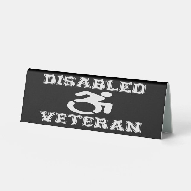 Plaque De Table Vétérinaire handicapé (Recto)