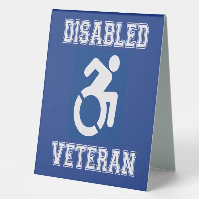 Plaque De Table Vétérinaire handicapé (Recto)