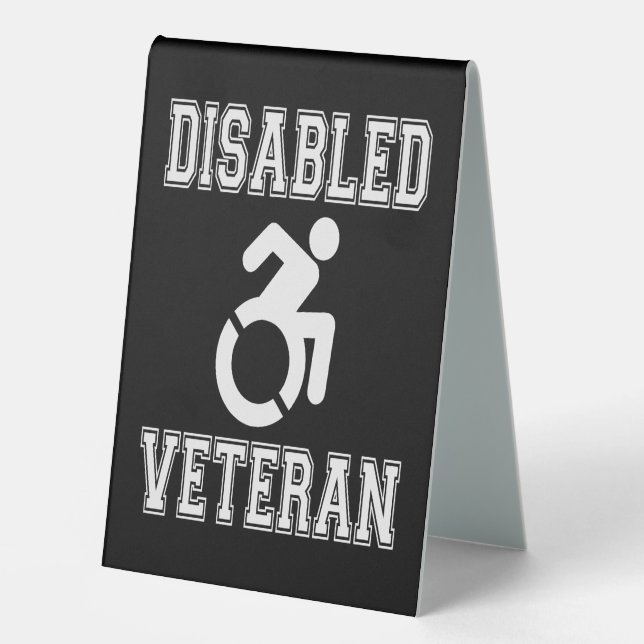 Plaque De Table Vétérinaire handicapé (Recto)