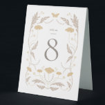 Plaque De Table Vintage Art Nouveau Mariage Numéro de table Carte<br><div class="desc">Cette carte de tente Mariage de la Collection Art Nouveau présente un magnifique design floral vintage qui respire l'élégance moderne. Personnalisez-le avec vos détails facilement et rapidement. Appuyez simplement sur le bouton "customiser" pour réorganiser et formater le style et le placement du texte.</div>