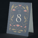 Plaque De Table Vintage Art Nouveau Mariage Numéro de table Carte<br><div class="desc">Cette carte de tente Mariage de la Collection Art Nouveau présente un magnifique design floral vintage qui respire l'élégance moderne. Personnalisez-le avec vos détails facilement et rapidement. Appuyez simplement sur le bouton "customiser" pour réorganiser et formater le style et le placement du texte.</div>